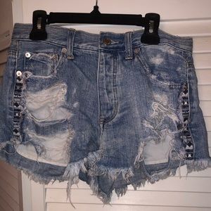American Eagle Ripped Jean shorts